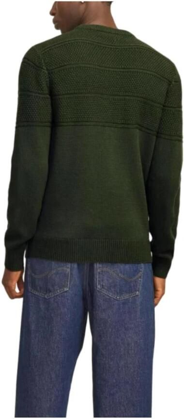 Jack & jones Groene Crew Neck Jersey Gebreid Green Heren - Foto 2