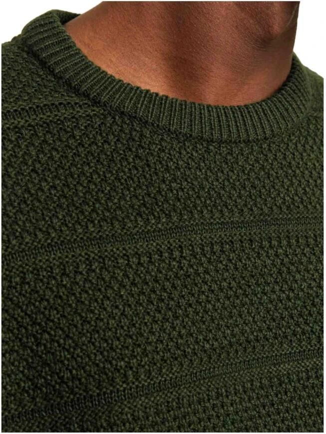 Jack & jones Groene Crew Neck Jersey Gebreid Green Heren