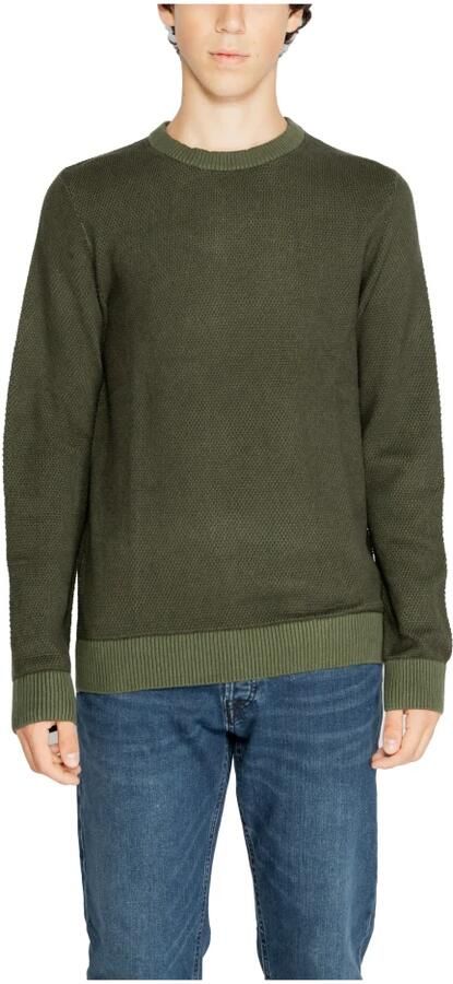 Jack & jones Groene Gebreide Ronde Hals Trui Mannen Green Heren - Foto 2