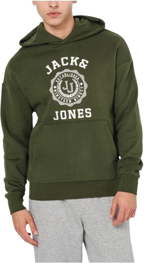 Jack & jones Groene Jjvicto Hoodie Moderne Stijl Green Heren - Foto 2