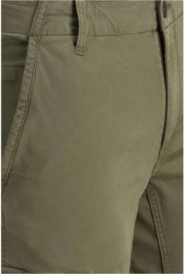 Jack & jones Groene effen broek met ritssluiting en knoopsluiting Green Heren - Foto 10