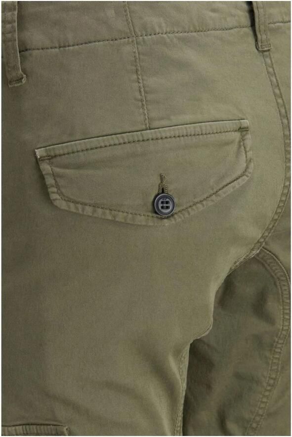 Jack & jones Groene effen broek met ritssluiting en knoopsluiting Green Heren - Foto 9