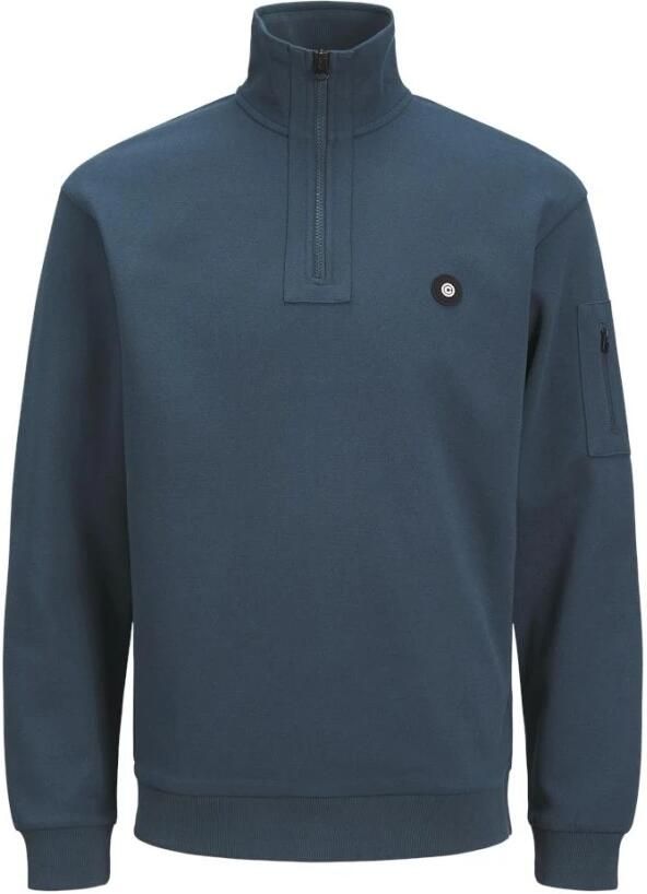Jack & jones Half Zip Sweatshirt Midnight Navy Blue Heren