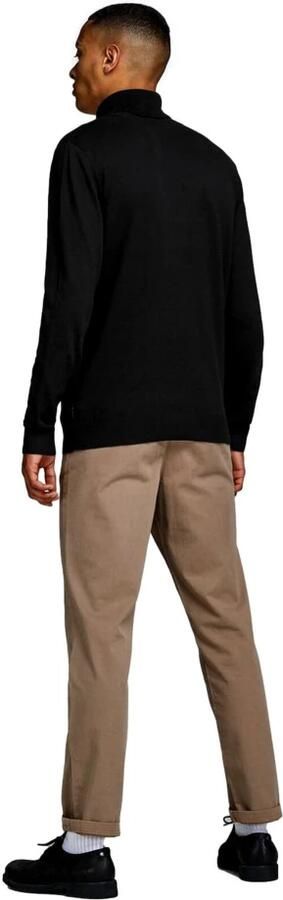 Jack & jones Heren Rollneck Sweater Eemil Gebreid Black Heren - Foto 4