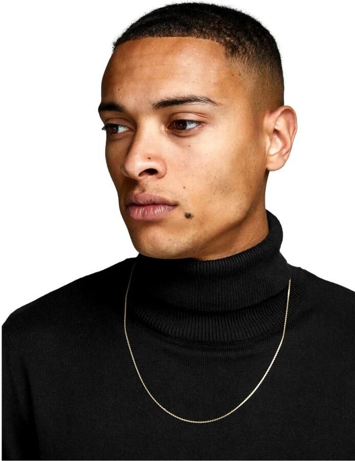 Jack & jones Heren Rollneck Sweater Eemil Gebreid Black Heren - Foto 2