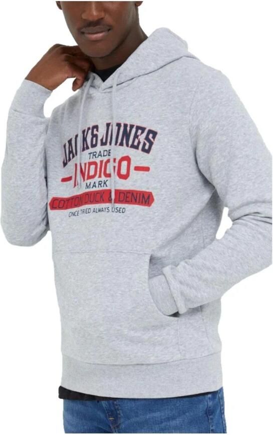 Jack & jones Hoodie Jjxx Denim Stijl Gray Heren