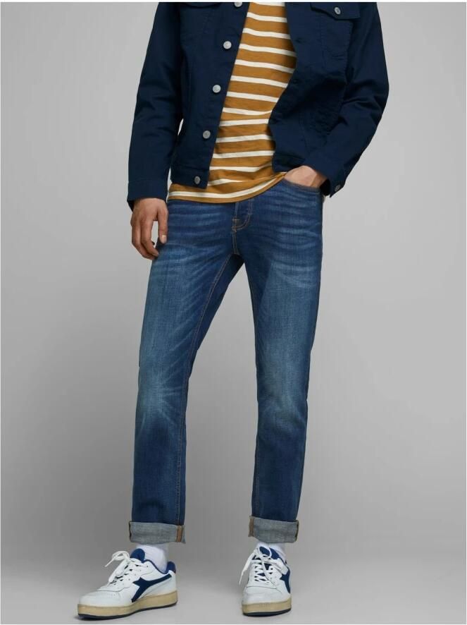 Jack & Jones Slim fit jeans JJITIM met wassing en praktische zakken Slijtage-effecten modieus slim fit denim - Foto 4