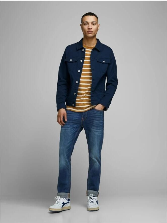 Jack & Jones Slim fit jeans JJITIM met wassing en praktische zakken Slijtage-effecten modieus slim fit denim - Foto 5
