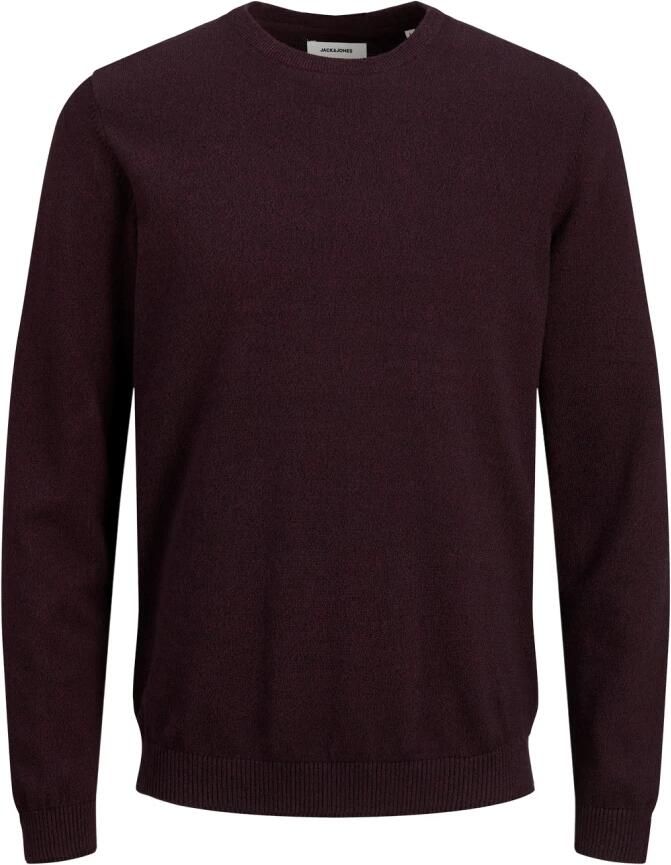 Jack & jones Heren Gebreide Kleding Bordeaux Ronde Hals Lange Mouw Red Heren - Foto 4