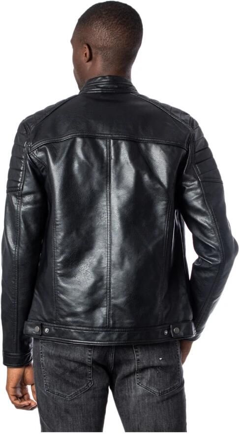 Jack & Jones Imitatieleren jack JJEROCKY in kunstlederen look met zakken met ritssluiting - Foto 12