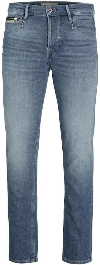 JACK & JONES JEANS INTELLIGENCE tapered fit jeans JJIMIKE JJBLADE 116 sn light blue denim - Foto 8