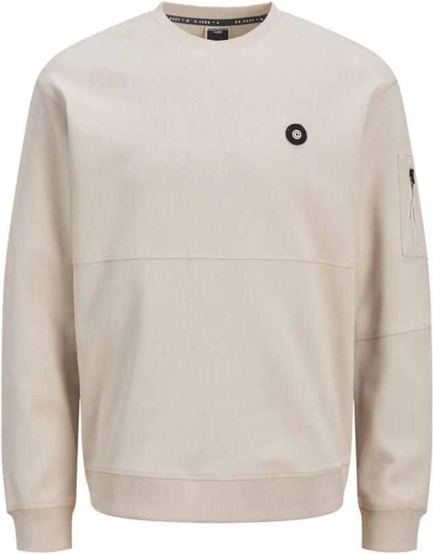 Jack & jones Moonbeam Beige Sweatshirt Crew Neck Beige Heren