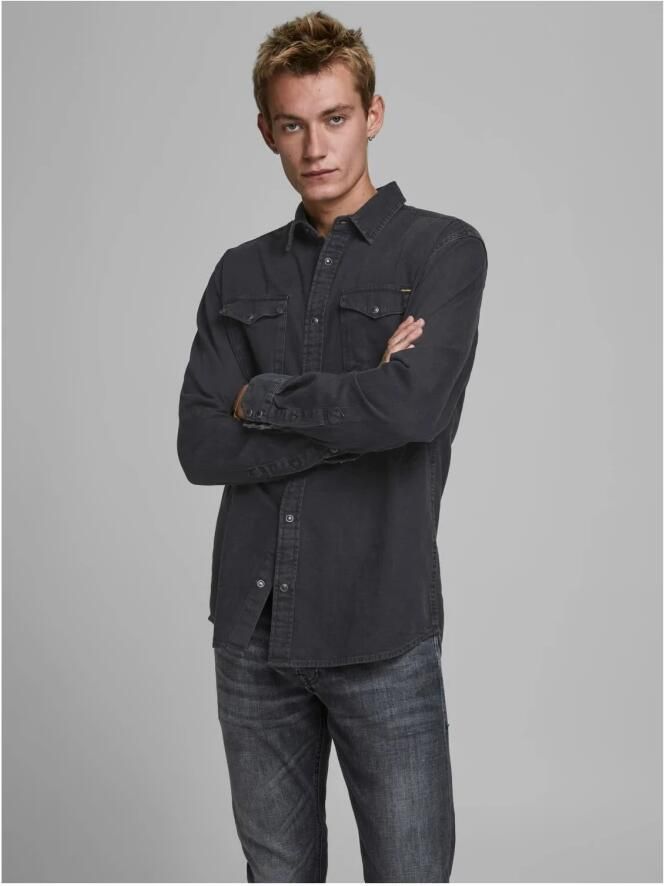 Jack & Jones Jeans overhemd JJESHERIDAN in workwear-stijl met robuuste katoenkwaliteit - Foto 10