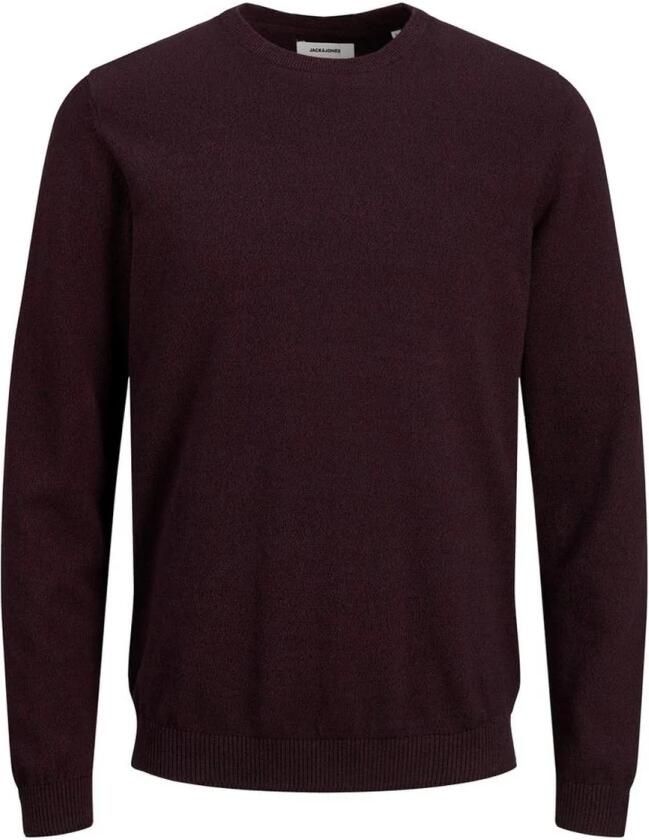 Jack & jones Heren Gebreide Kleding Bordeaux Ronde Hals Lange Mouw Red Heren - Foto 4