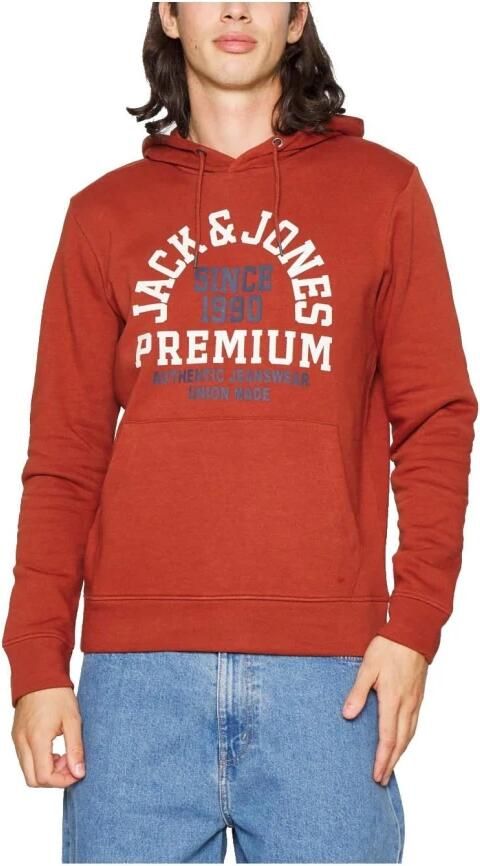 Jack & jones Rode Logo Hoodie Booster Red Heren - Foto 3
