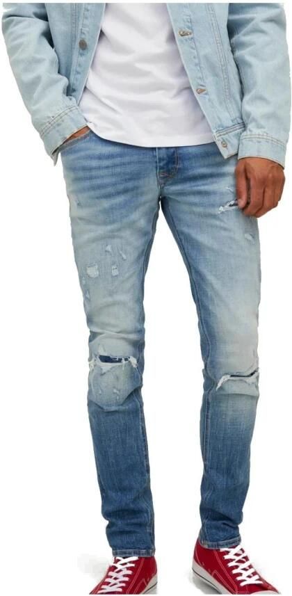 JACK & JONES JEANS INTELLIGENCE skinny jeans JJILIAM blauw - Foto 4