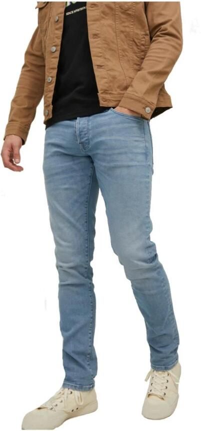 JACK & JONES JEANS INTELLIGENCE slim fit jeans JJIGLENN blue denim - Foto 3
