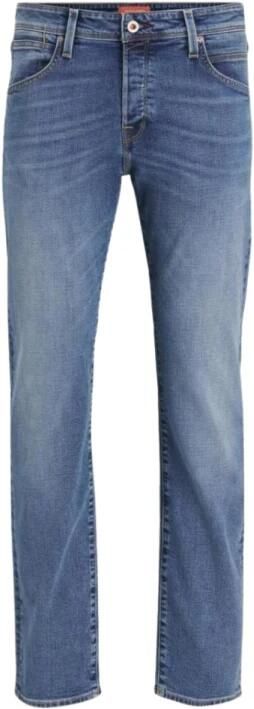 Jack & jones Slim Fit Denim Jeans met Logopatch Blue Heren