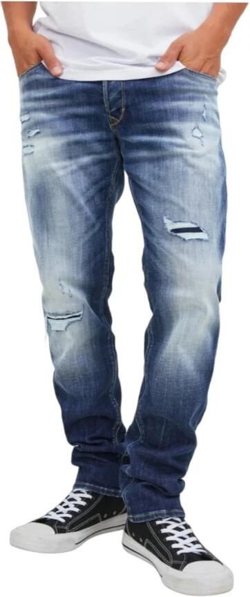 JACK & JONES JEANS INTELLIGENCE slim fit jeans JJIGLENN 475 blue denim - Foto 3