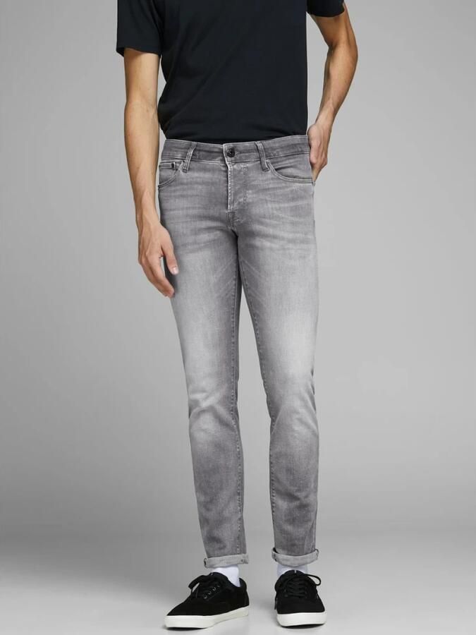 JACK & JONES JEANS INTELLIGENCE slim fit jeans JJIGLENN JJICON grey denim - Foto 8