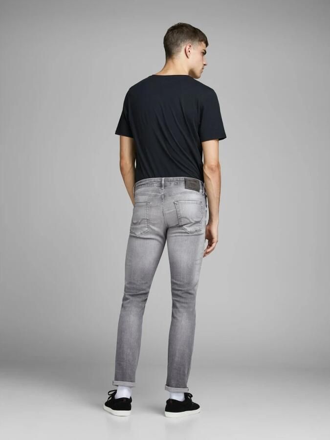 JACK & JONES JEANS INTELLIGENCE slim fit jeans JJIGLENN JJICON grey denim - Foto 4
