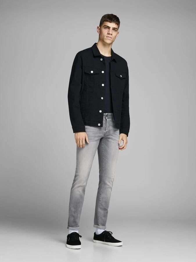 JACK & JONES JEANS INTELLIGENCE slim fit jeans JJIGLENN JJICON grey denim - Foto 5