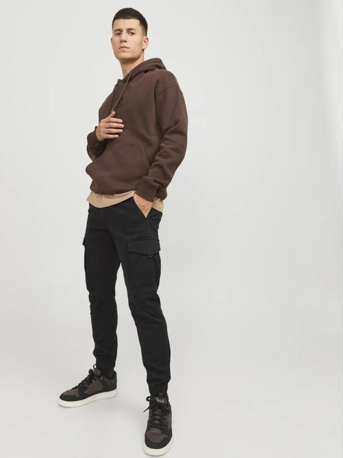 Jack & jones Klassieke Twill Stretch Broek met Smalle Zakken Black Heren - Foto 4