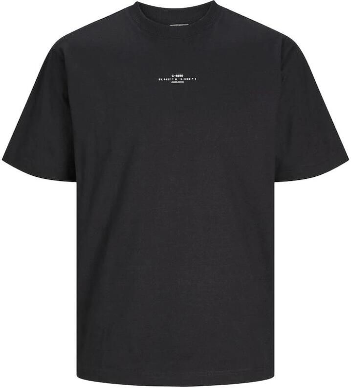 JACK & JONES CORE T-shirt JCOSOLARRIZE met backprint zwart