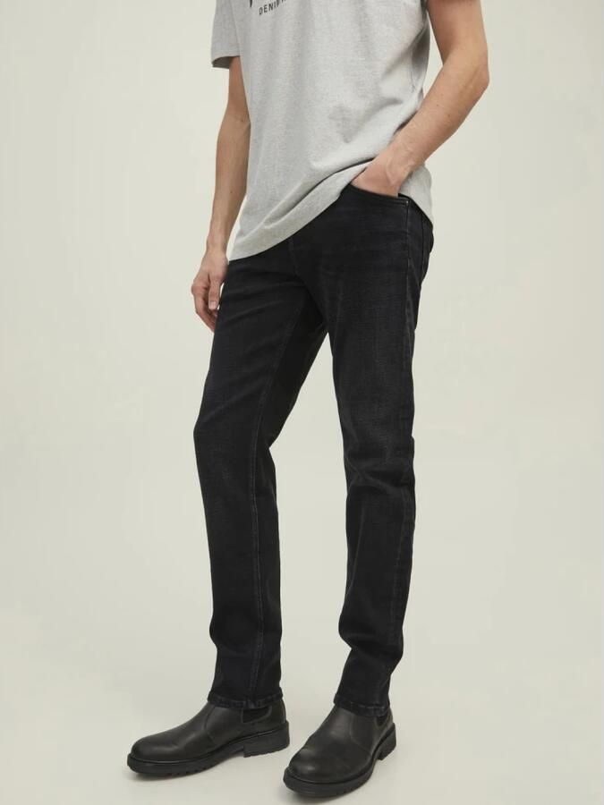 JACK & JONES JEANS INTELLIGENCE tapered fit jeans JJIMIKE JJORIGINAL jos 111 black denim - Foto 3