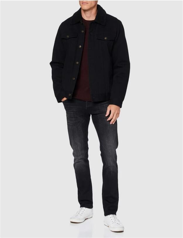 JACK & JONES JEANS INTELLIGENCE slim fit jeans JJIGLENN JJICON black denim - Foto 14
