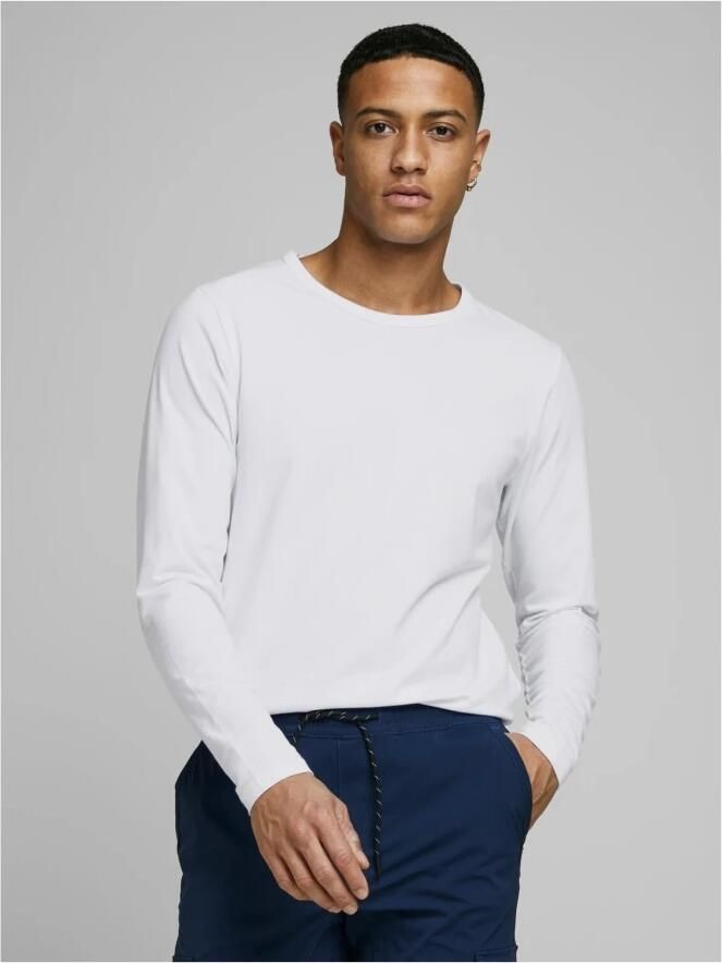 Jack & jones T-shirt met lange mouwen Jack Jones Basic o-neck White Heren - Foto 10