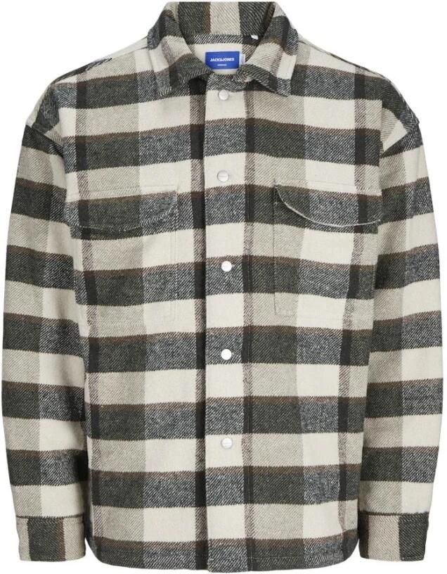 Jack & jones Regular fit overhemdjack met borstzakken