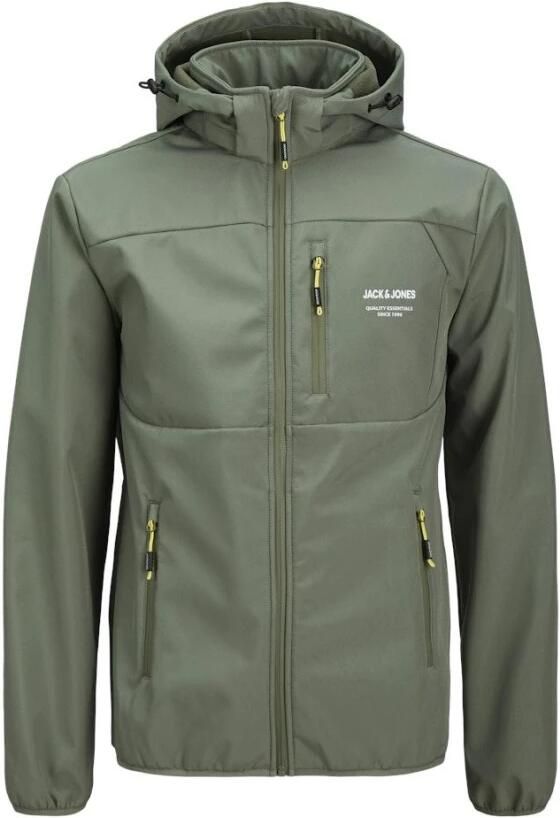 Jack & jones Theo Softshell Jas in Agave Green Heren