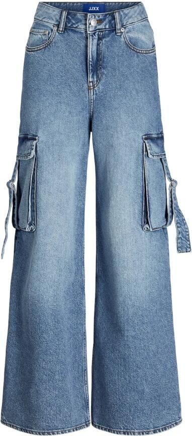 Jack & jones Tokyo Wide Cargo Denim Jeans Blue Dames