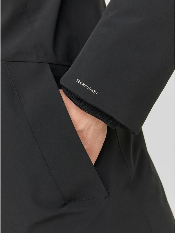 Jack & jones Zwarte Parka Jas voor Heren Black Heren - Foto 3