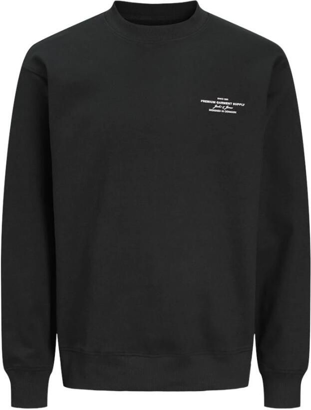 Jack & jones Zwarte Sweatshirt met ronde hals Black Heren
