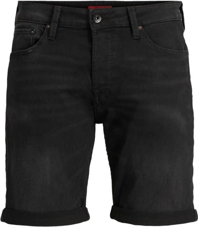 Jack & jones Klassieke zwarte shorts met ritssluiting en knoopsluiting Black Heren