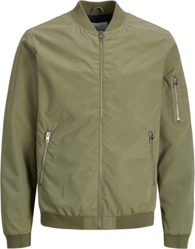 Jack & jones Groene Polyester Herenjas Lente Zomer Collectie Green Heren