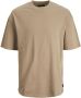 Jack & jones Jack%Jones Premium jprblakam Clean SS T -shirt neknr.: Verweerde teak losse fit | Freewear beige Heren - Thumbnail 1