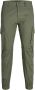 Jack & jones JUNIOR cargobroek JJIPAUL olijfgroen Jongens Stretchkatoen 128 - Thumbnail 4