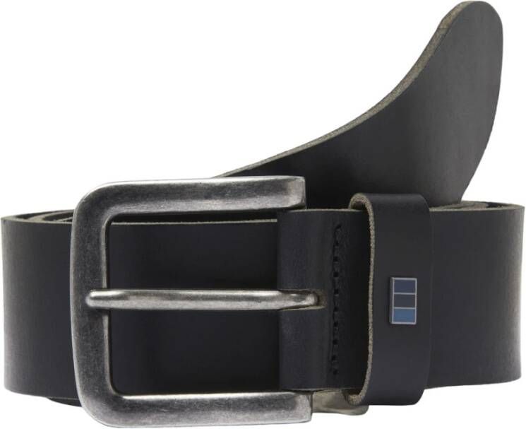Jack & jones Lederen riem Flag Black Heren