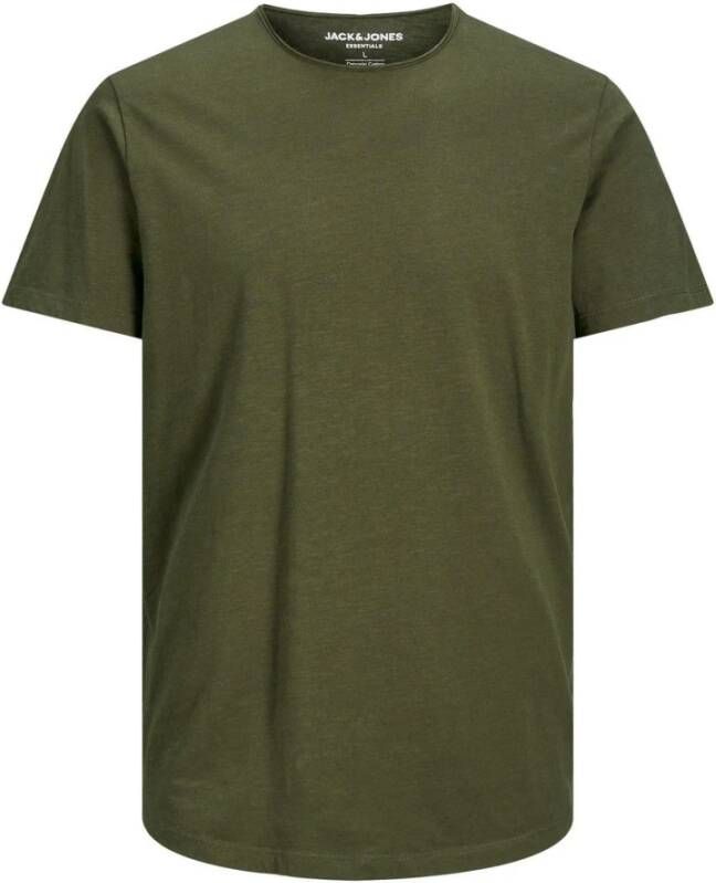 jack & jones Mannen Groene Effen T-shirt Groen Heren