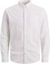 Jack & jones Casual Oxford Overhemd met Button-Down Kraag White Heren - Thumbnail 1