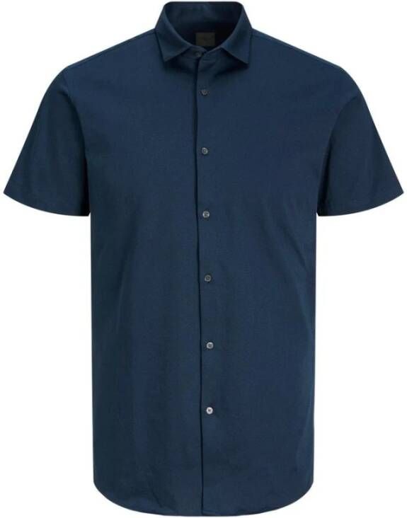 Jack & jones Short Sleeve Shirts Blauw Heren