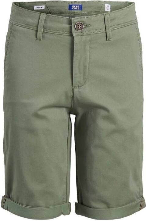 Jack & jones JUNIOR bermuda JJIBOWIE groen Korte broek Jongens Stretchkatoen 152 - Foto 5