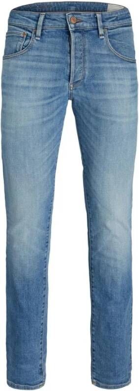 JACK & JONES JEANS INTELLIGENCE slim straight fit jeans JJITIM JJDAVIS 074 blue denim