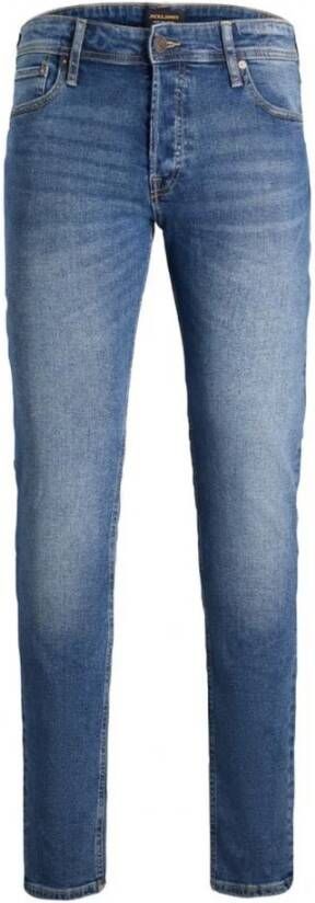jack & jones Slim-fit jeans Blauw Heren