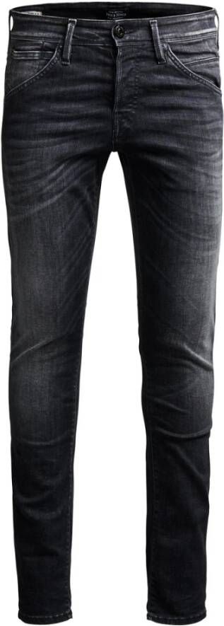 jack & jones Slim Fit Jeans Gelnn Fox BL 655 Zwart Heren