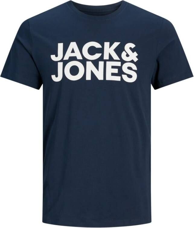 jack & jones t-shirt Blauw Heren