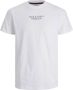 Jack & jones Archie Korte Mouw Ronde Hals T-shirt met Verhoogd Label Print White Heren - Thumbnail 1